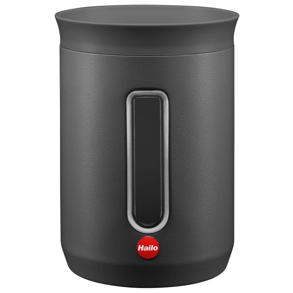 Hailo 0833-974 0.8 Liter Gray Storage Container - Airtight Food Container for Kitchen Pantry Organization, Meal Prep & Leftovers Storage
