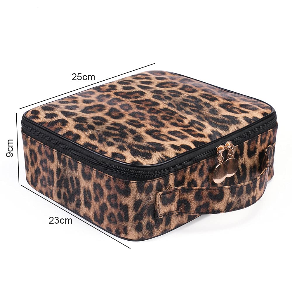 Professional Travel Makeup Train Case with Adjustable Compartments - Cosmetic Organizer Bag for Women | Makeup Brush, Toiletry & Jewelry Storage | Perfect for Travel, Salon Professionals & Home Organization