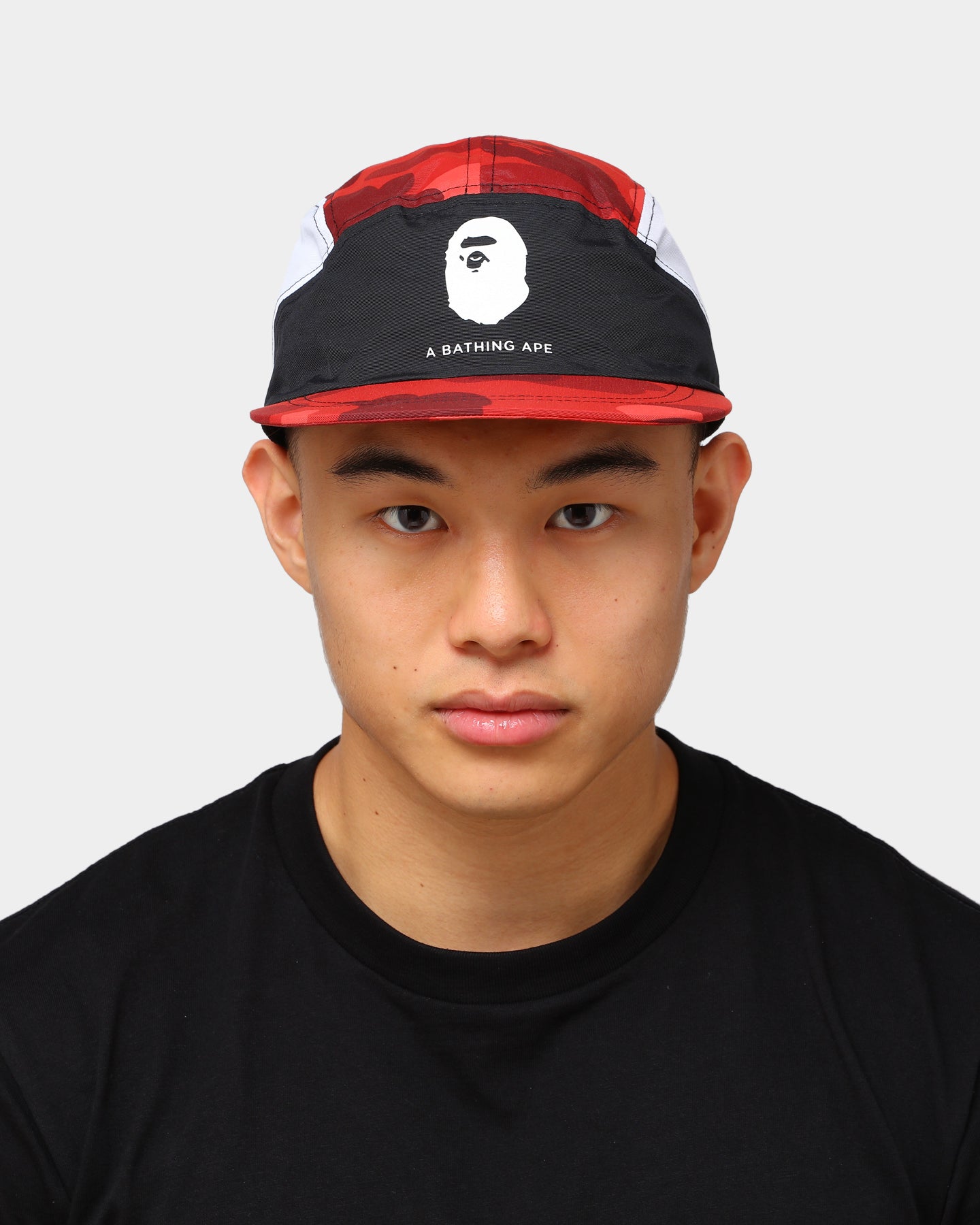 BAPE® 1st Color Block RC Hat - Red | Stylish Streetwear Accessory for Urban Fashion & Casual Outfits