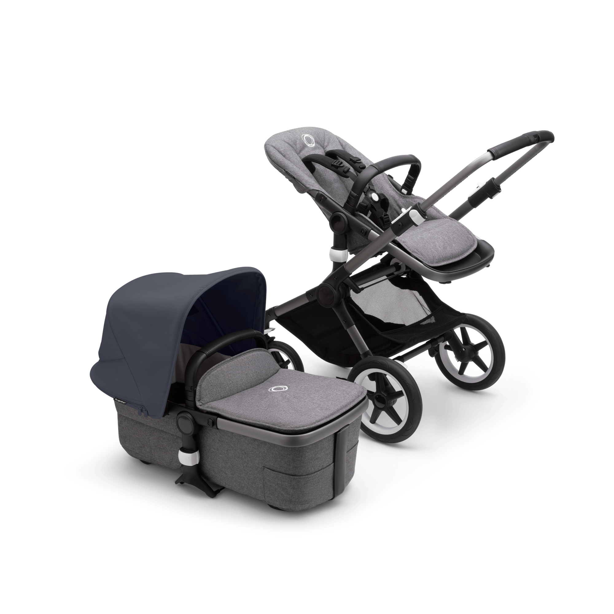 Bugaboo Fox3 Complete Stroller - Graphite Base | Lightweight & Durable Baby Stroller for Urban Travel, Shopping & Outdoor Adventures