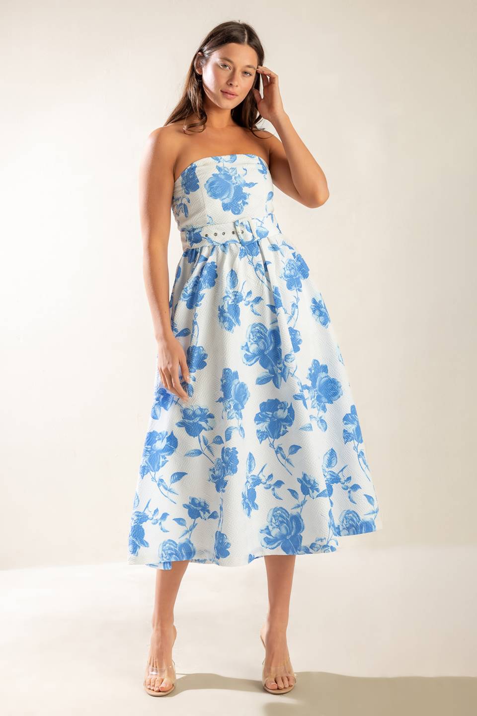 Honestlyy Love Woven Midi Dress - Flowy Summer Dress for Women, Casual Boho Chic Dress for Beach, Vacation & Date Night