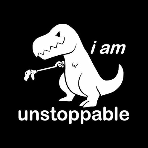 Unstoppable Motivational Vinyl Decal Sticker - Universal Tagline Design for Laptops, Cars & Water Bottles