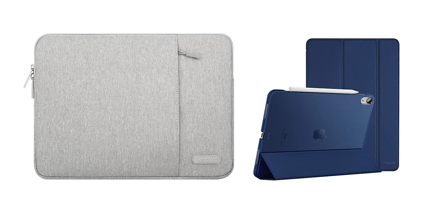 MOSISO Premium PU Leather Tablet Sleeve Case for iPad Pro 11 inch (2021-2018), iPad Air 4 10.9