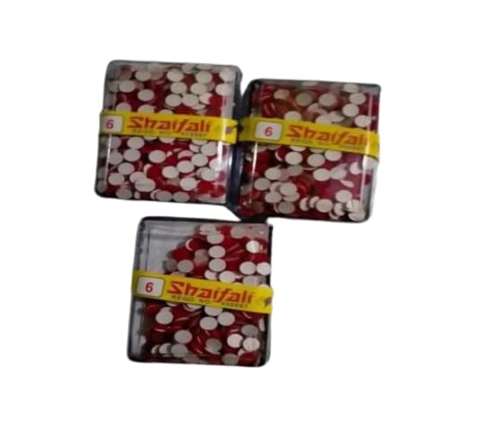 New Inning Small Red Bindi for Women - Simple Forehead Stickers (Pack of 3 Boxes) | Perfect for Indian Weddings, Festivals & Cultural Events