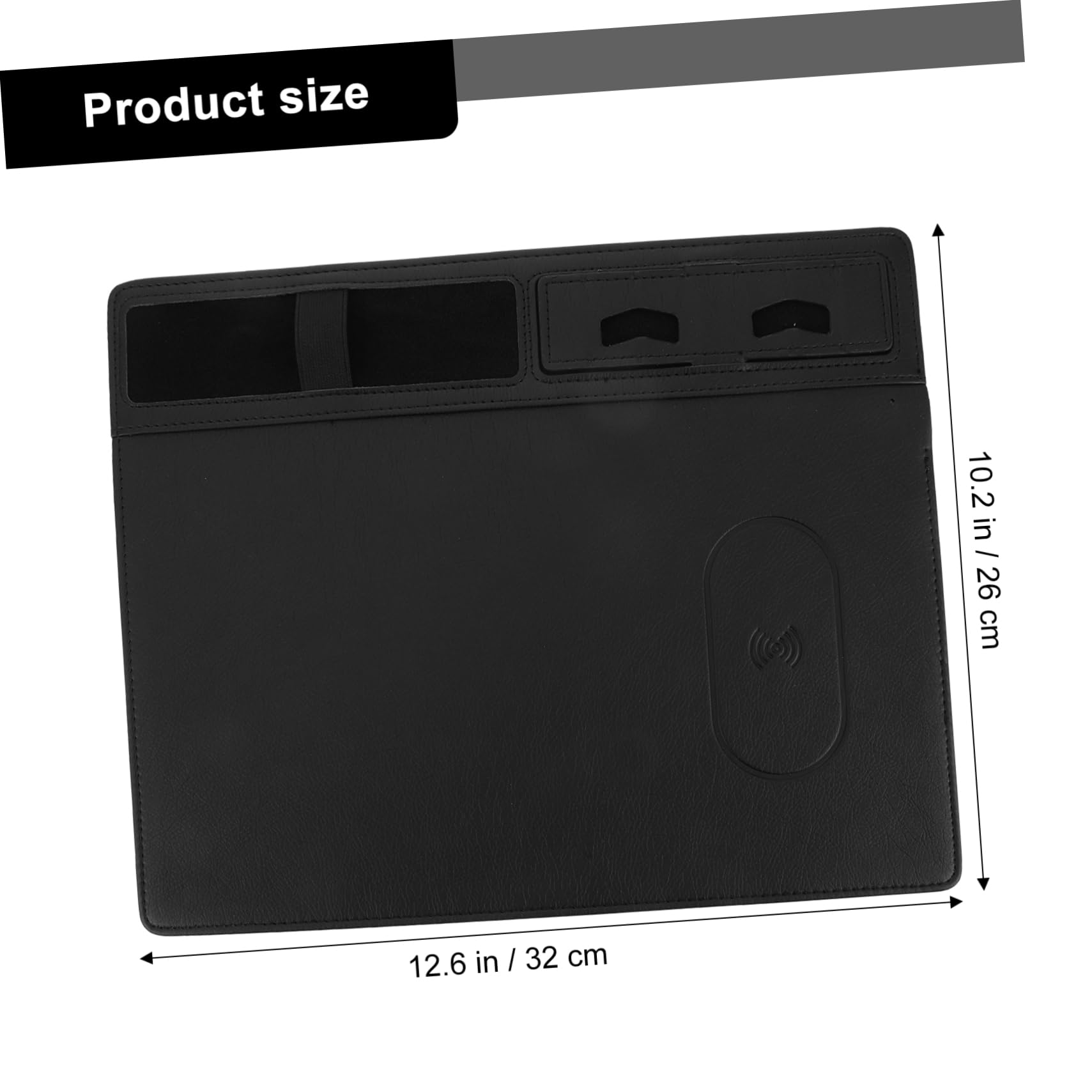 Wireless Charging Pad with Gaming Mouse Mat - Fast Qi-Certified Charger for iPhone, Samsung, AirPods - Multi-Functional Desk Accessory for Office & Home Workspace Setup
