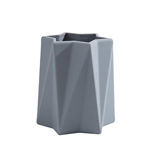 Premium Mesh Metal Pen Holder for Desk - Pencil Cup, Marker & Makeup Brush Organizer | Stylish Gray Desk Accessory for Home Office, School & Workspace Organization | Perfect for Writers, Artists & Professionals