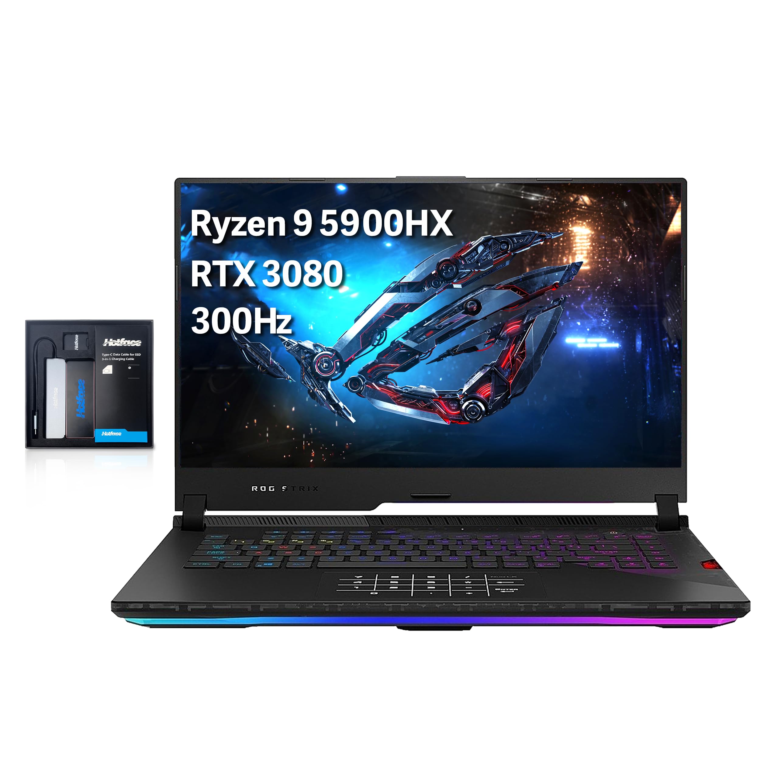 ASUS ROG Strix Scar 15 Gaming Laptop - Ryzen 9, RTX 3080, 64GB RAM for Ultimate Gaming Performance