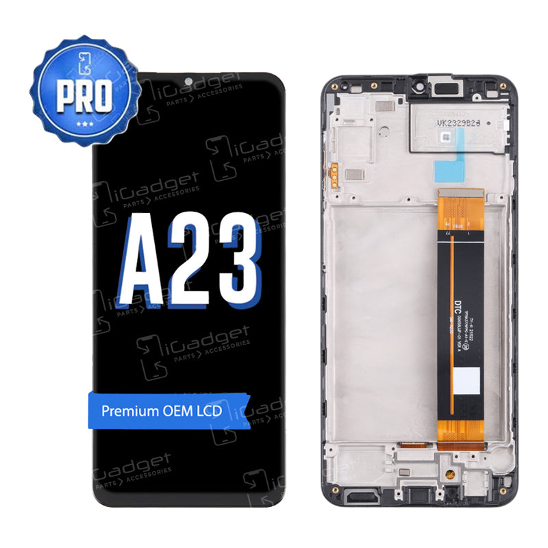 Original Samsung A23 LCD Screen & Digitizer Replacement with Middle Frame - OEM Quality | For DIY Phone Repair & Screen Replacement at Home