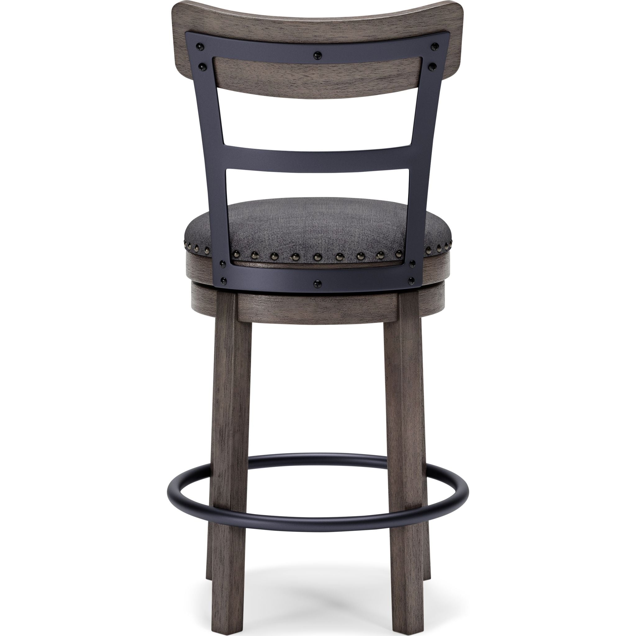 Caitbrook Counter Height Stool - Adjustable Bar Stool with Backrest, Modern Kitchen Island Stool for Dining & Home Decor
