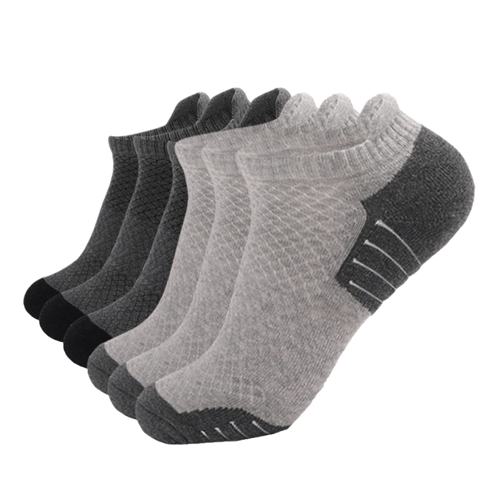 Men's Low Cut Athletic Running Socks with Heel Tab - Breathable Ankle Socks for Sports & Casual Wear - Size 13-15 (US) - Fleece Lined Comfort for Gym, Jogging & Daily Use