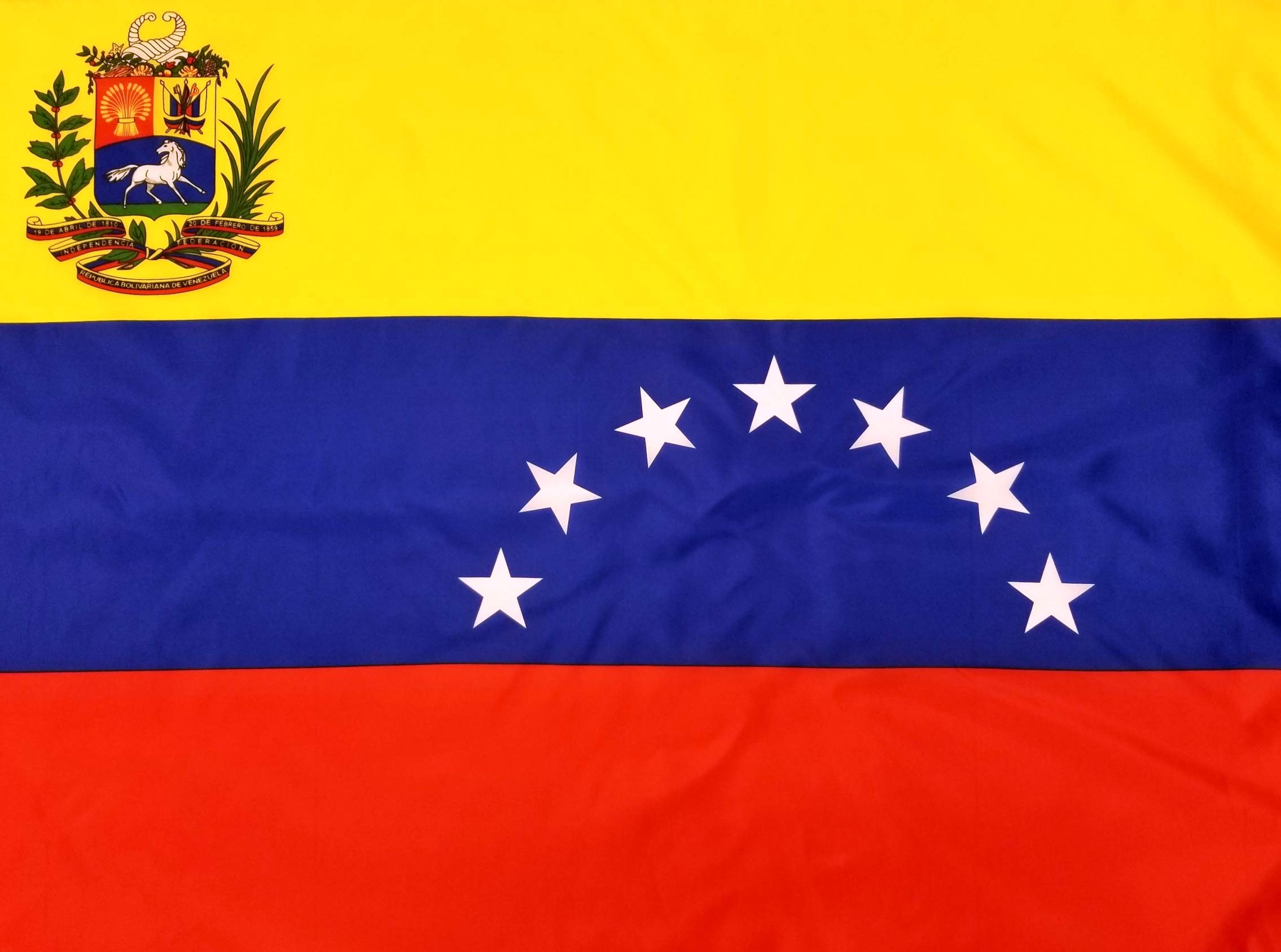 Premium 3x5 Foot Venezuela Flag - 100% Polyester, Double Stitched Edges & Brass Grommets - Durable Venezuelan National Flag for Outdoor, Indoor, Parades & Sporting Events
