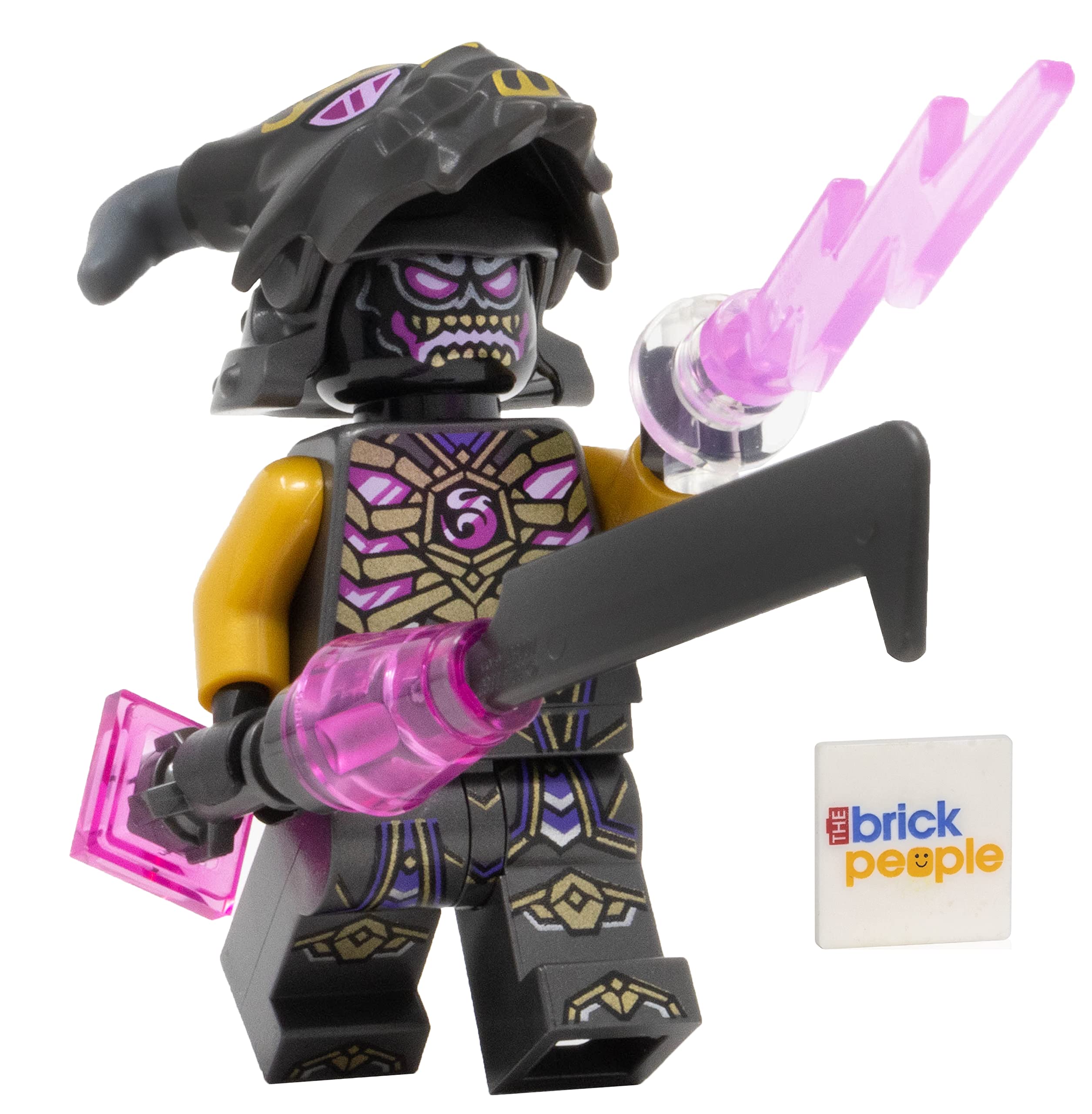 LEGO Ninjago Overlord Minifigure with Sword and Lightning Accessory - Collectible Action Figure for Kids, Ninja Toy Gift for Boys & Girls - Perfect for Playtime, Display & LEGO Ninjago Collections
