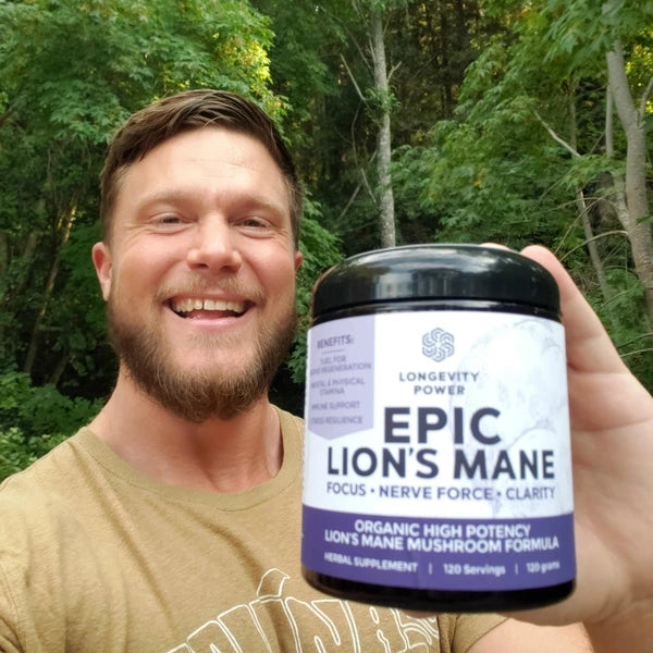 Premium Lion's Mane Mushroom Supplement - Organic Brain Booster & Nootropic for Focus, Memory & Cognitive Support - Ideal for Students, Professionals & Mental Clarity
