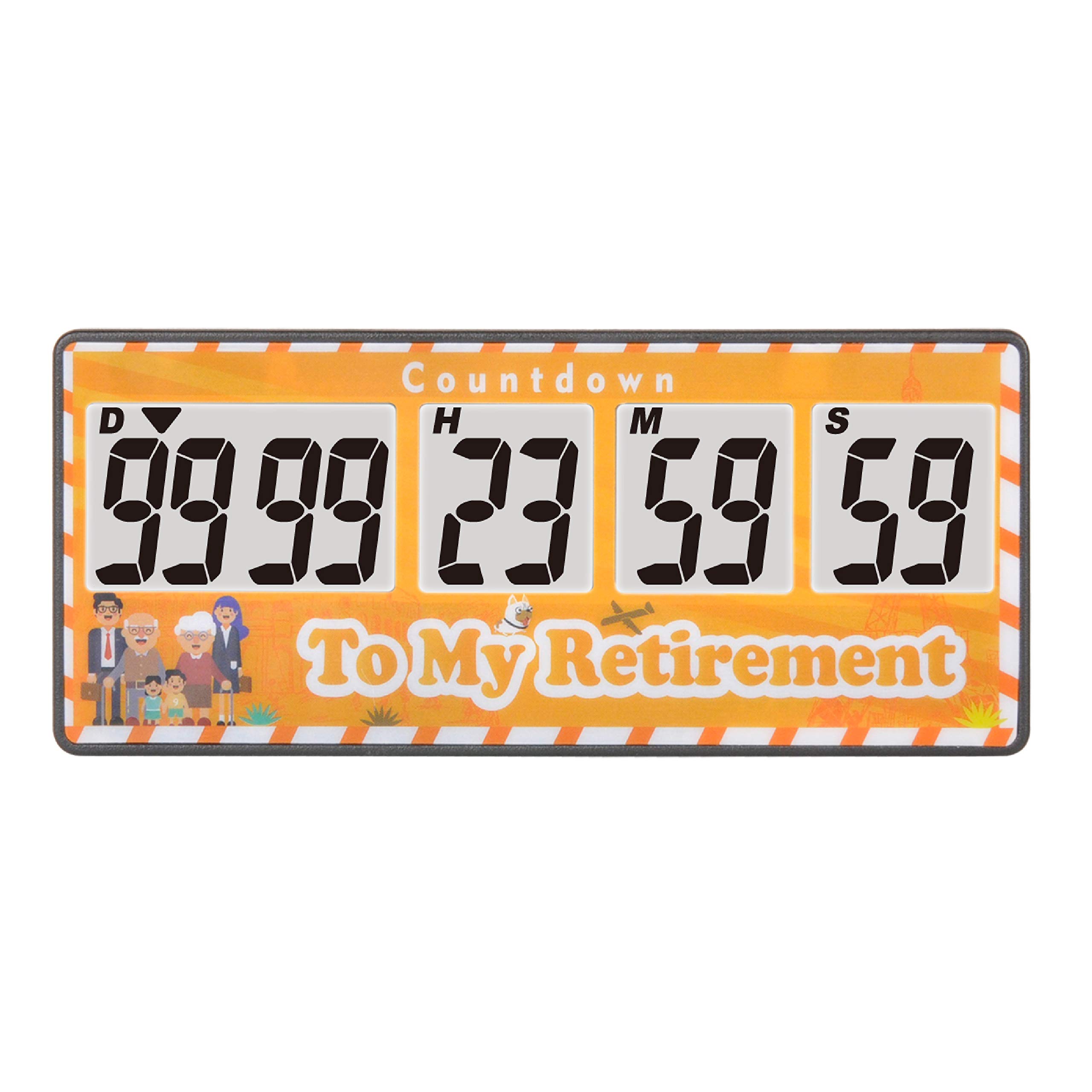 Runleader Digital 9999 Days Countdown Timer - Event Reminder for Wedding, Retirement, Christmas, Vacation, Lab, Homework, Exercise, Gym, Sports, Classroom, Meeting, Work & Kitchen Cooking | Perfect for Countdown Displays & Time Management
