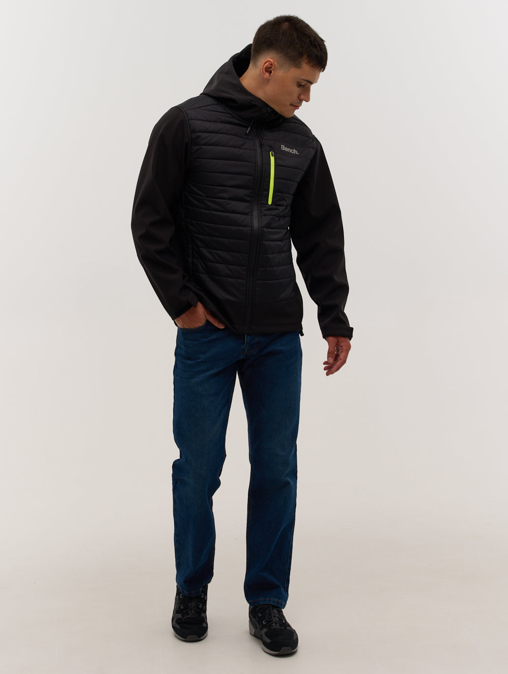 Eco-Friendly Hooded Hybrid Jacket for Men & Women - Lightweight Waterproof Windbreaker for Outdoor Hiking, Camping & Travel