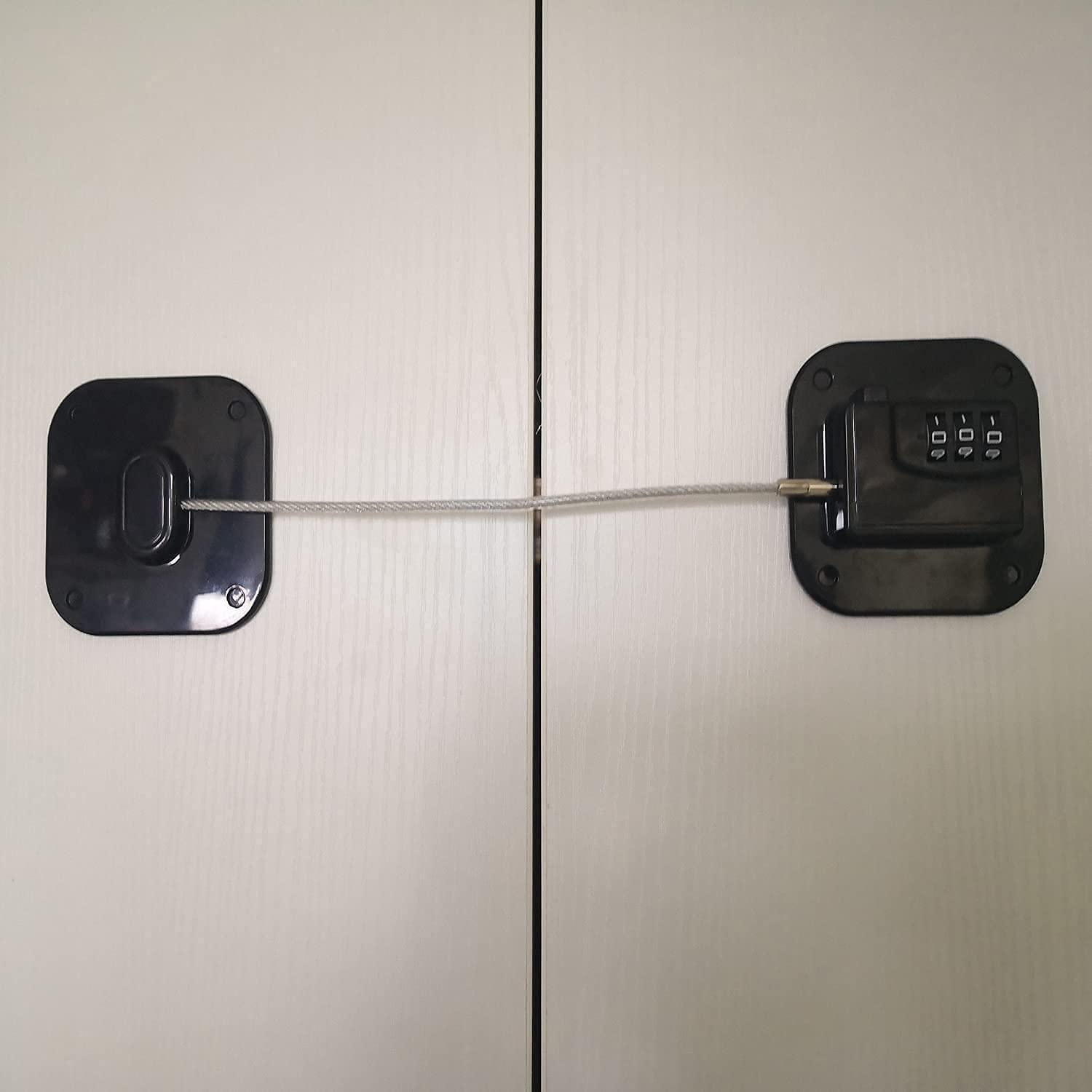 **Upgraded YEYA Refrigerator & Cabinet Locks with Combination – Child Safety Locks for Babies (2 Pack) – Secure Fridge, Drawers & Cabinets at Home**