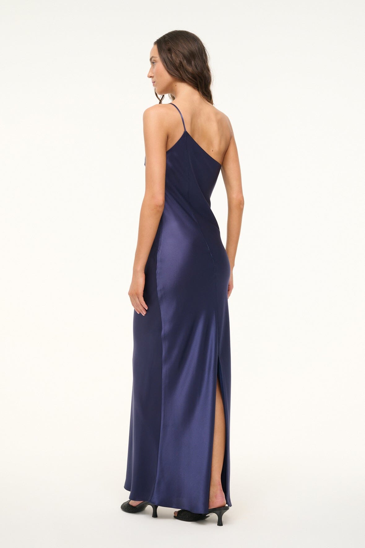 ELODIE DRESS | Elegant Twilight Blue Flowy Maxi Dress for Women | Perfect for Weddings, Parties & Summer Vacations