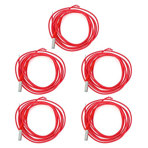 High-Quality 12V 40W 6x20mm Cartridge Heater - 5PCS Electric Heating Tube Replacement for 3D Printers | Single-Ended Heater Accessories | Perfect for DIY 3D Printing, CNC Machines & Industrial Heating Applications