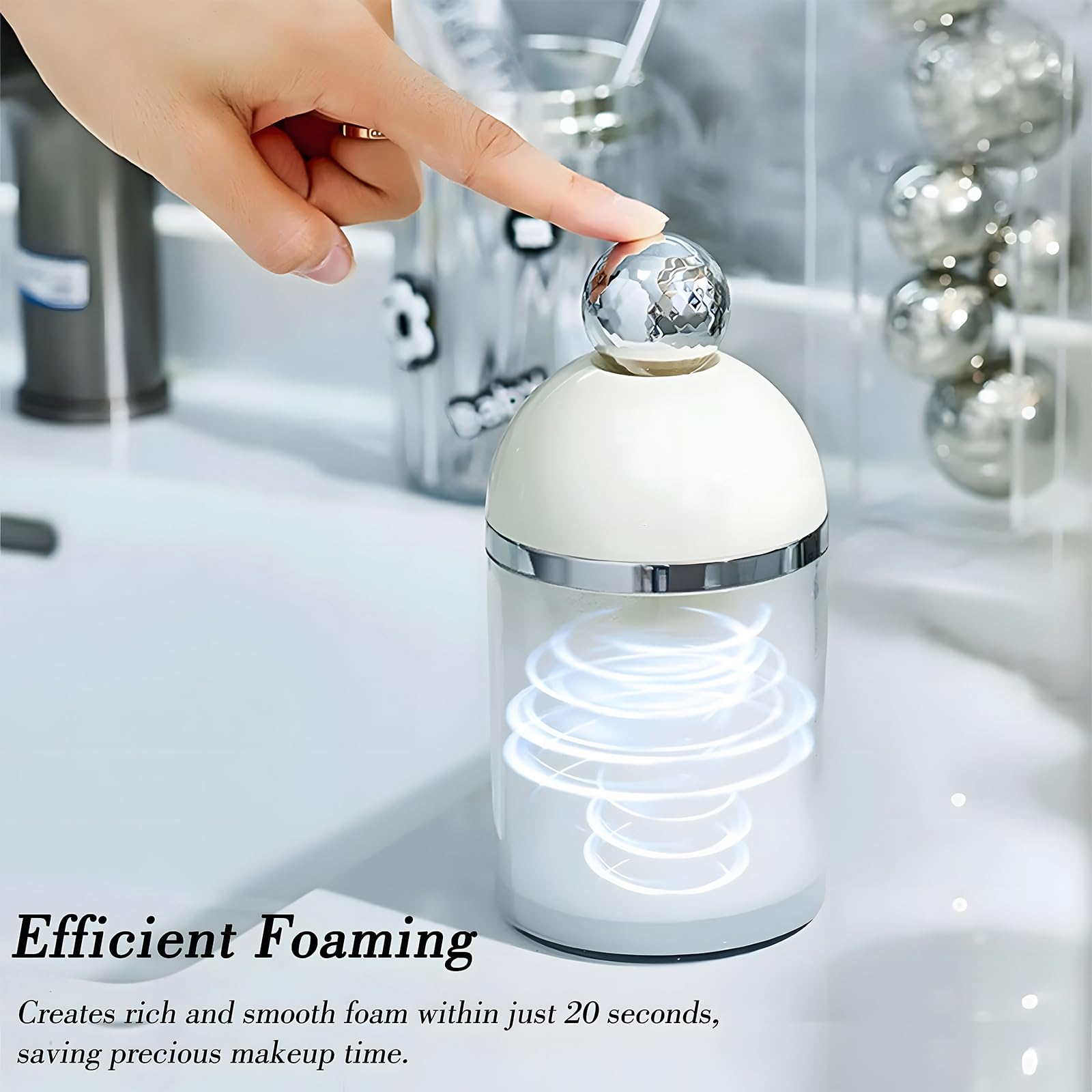 Electric Facial Cleanser Foam Maker - Automatic Foaming Device for Face Wash & Skincare, Marshmallow Whip Maker for Deep Cleansing - Portable Home & Travel Beauty Tool (Yellow) | Perfect for Daily Skincare Routine & Travel Essentials