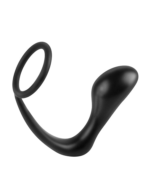 Anal Fantasy Collection - Black 4in Ass Gasm Cock Ring Plug for Enhanced Pleasure & Couples Play - Perfect for BDSM, Roleplay & Spicing Up Your Sex Life