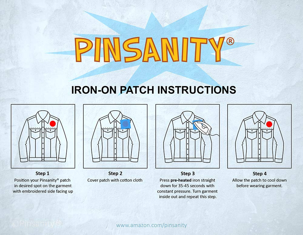 Pinsanity Funny 'Not Bad' Blue Ribbon Iron-On Embroidered Patch - Perfect for Jackets, Backpacks & DIY Crafts | Novelty Sewing Applique for Costumes & Gifts