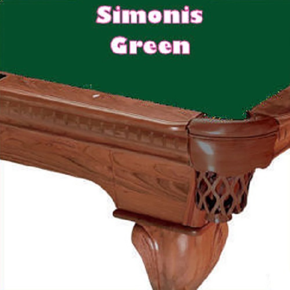 Premium Simonis 760 Pool Table Cloth - Standard Green Felt for 8ft Billiard Tables - Perfect for Professional Play & Home Game Rooms