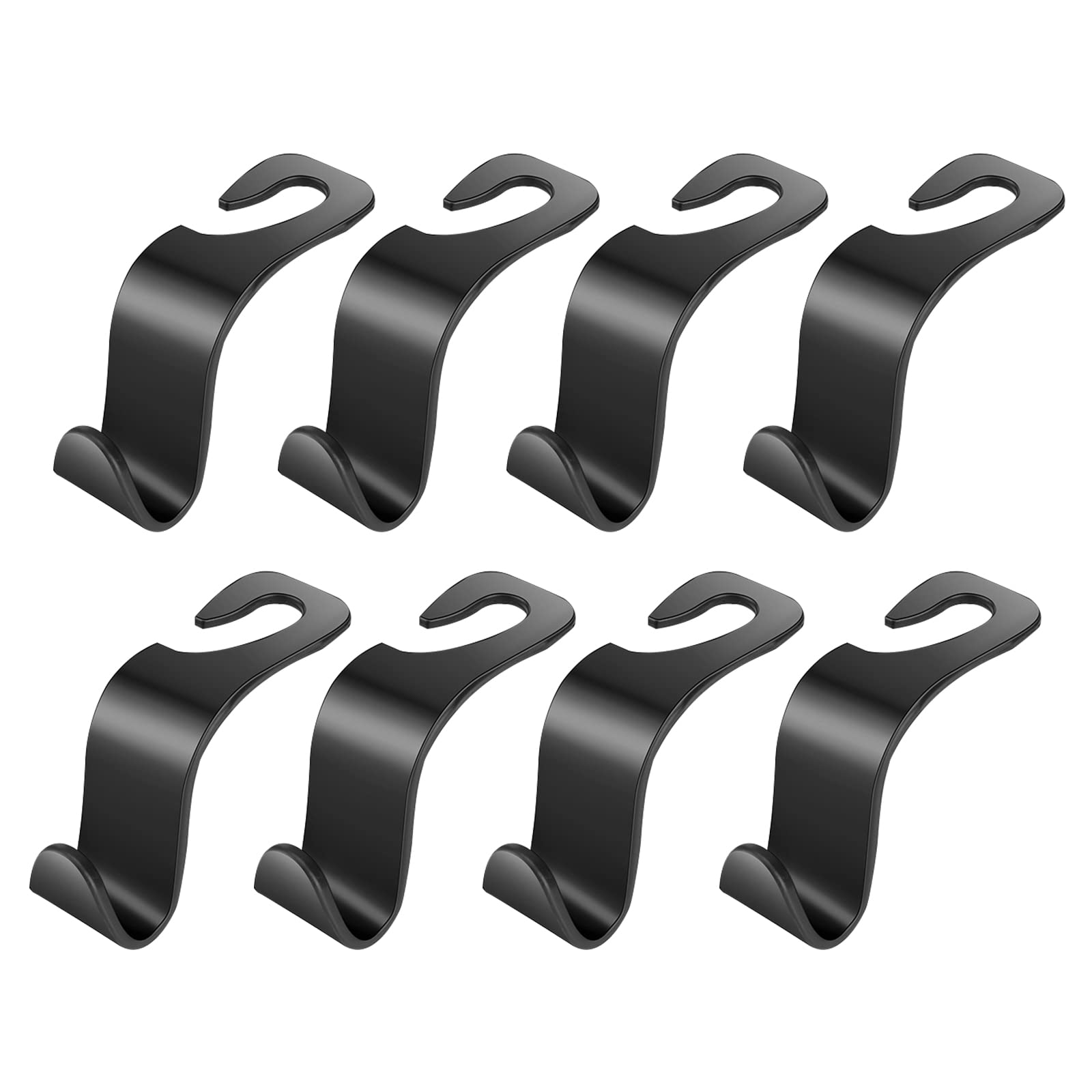 VTECHOLOGY 8-Pack Car Seat Headrest Hooks - Heavy Duty Backseat Hangers for Purses, Grocery Bags, Coats & Water Bottles - Perfect for Road Trips, Shopping & Daily Commute