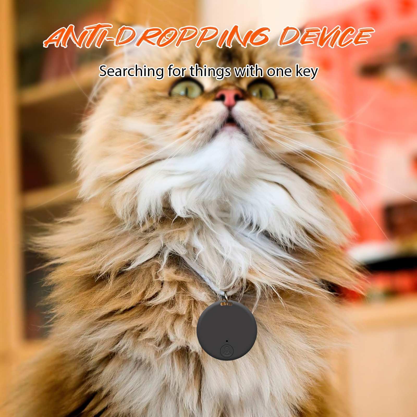 Mini GPS Tracker - Bluetooth Anti-Loss Device for Keys, Pets & Luggage (Pink) | Live Tracking