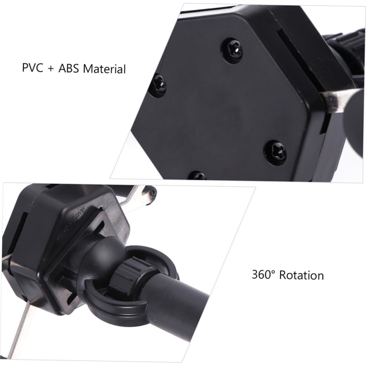 3-Pack Universal Motorcycle Phone Mount with USB Charger - Anti-Slip Hand Grip Phone Stand for Bikes, Cars & Desks - Perfect for Commuting, Road Trips & Hands-Free Charging