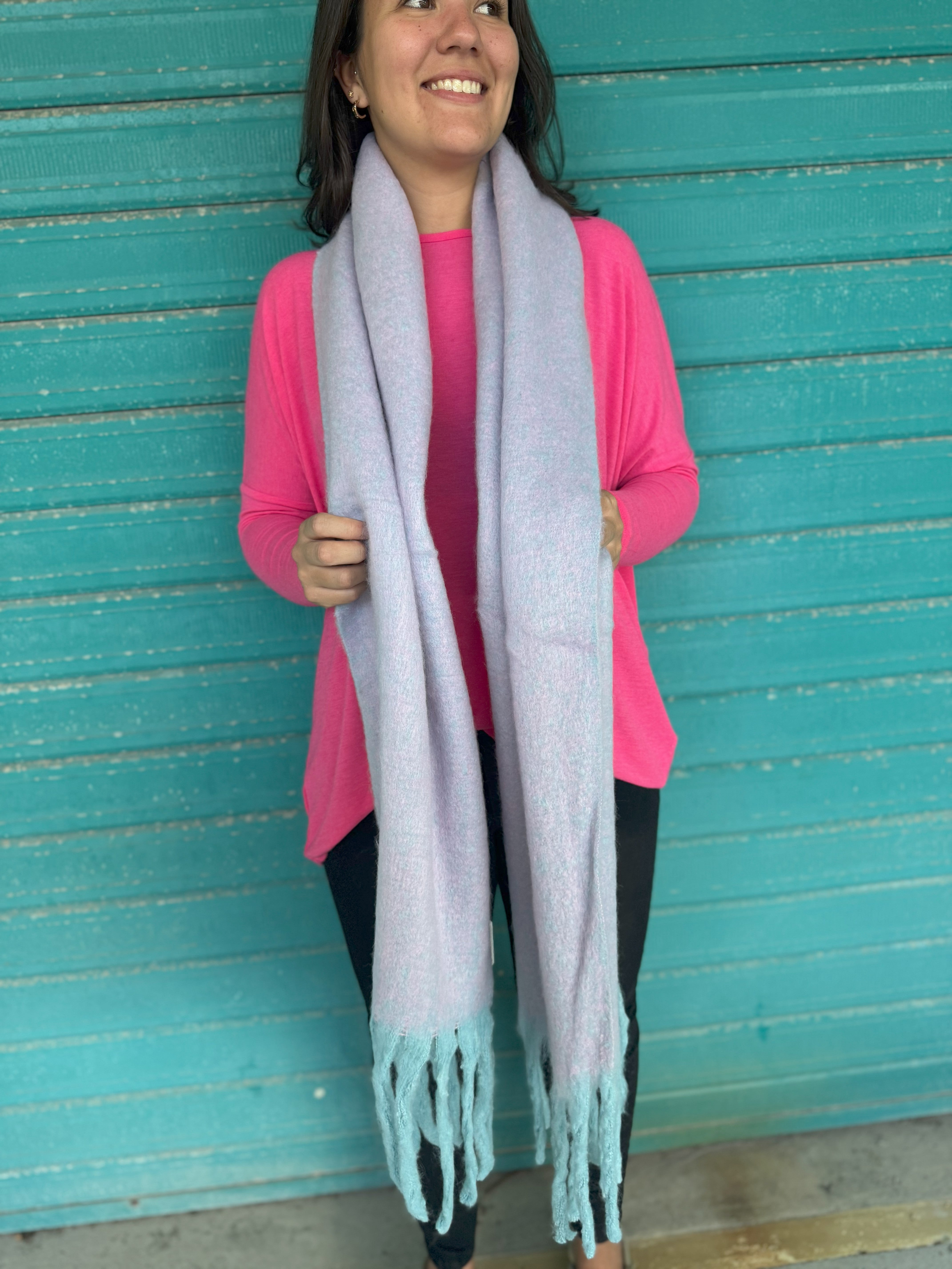 Stylish Katy Scarf in Lilac - Soft & Lightweight Women's Fashion Accessory for Fall, Winter & Spring Outfits