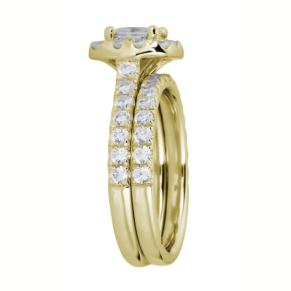 18KT Gold 1.75 CTW Diamond Cushion Halo Engagement Ring for Women - Perfect for Proposals, Anniversaries & Special Occasions