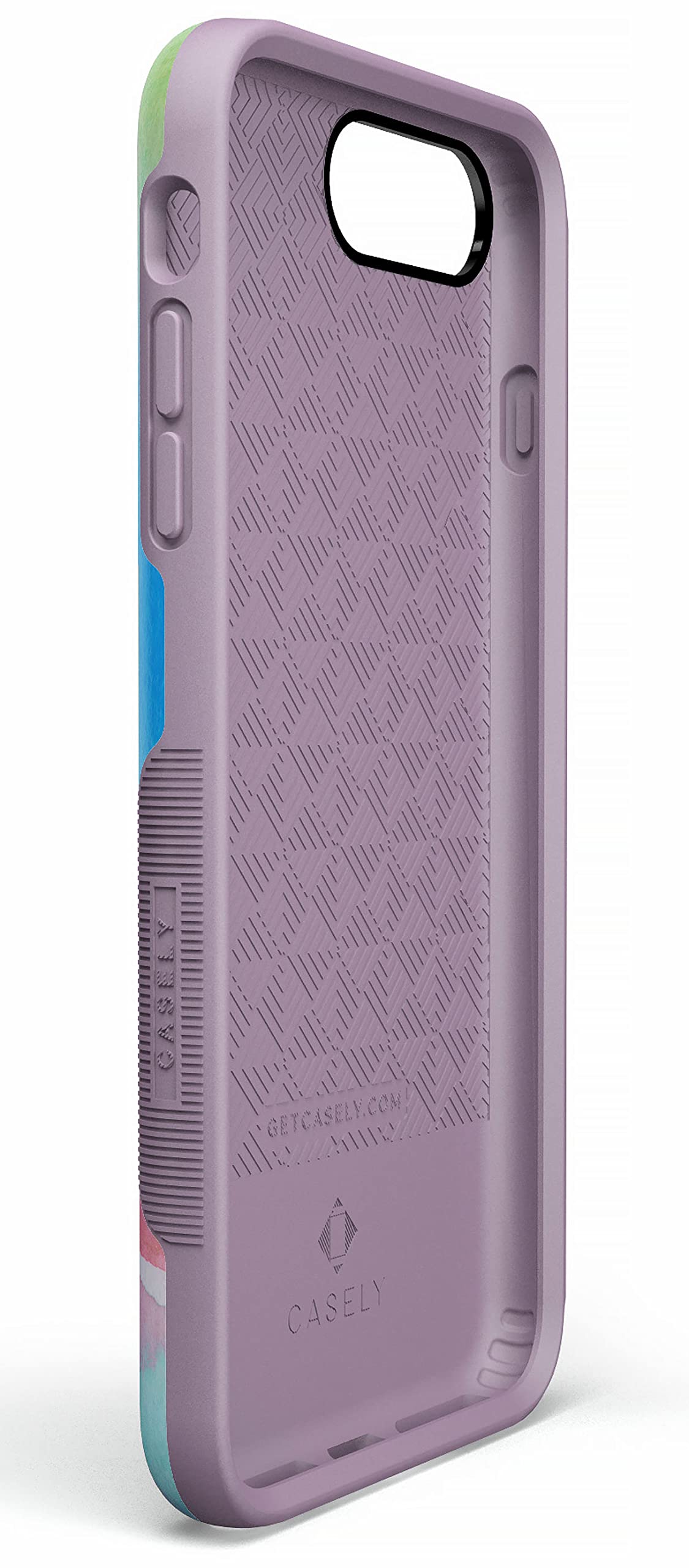 Casely iPhone 6/7/8 Plus Case - Cute Rainbow Marble Phone Cover | Protective Slim Fit Shockproof Case for Women & Girls | Perfect for Everyday Use, Work & School