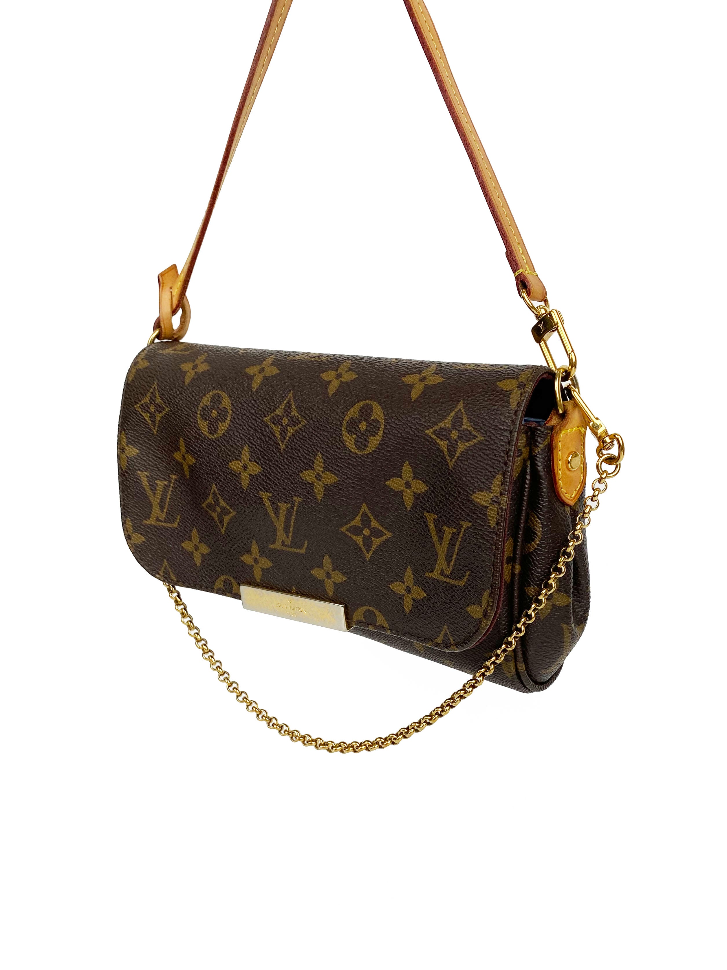 Authentic Louis Vuitton Favourite PM Crossbody Bag - Luxury Monogram Canvas Handbag for Women | Perfect for Date Night, Shopping & Travel Accessories