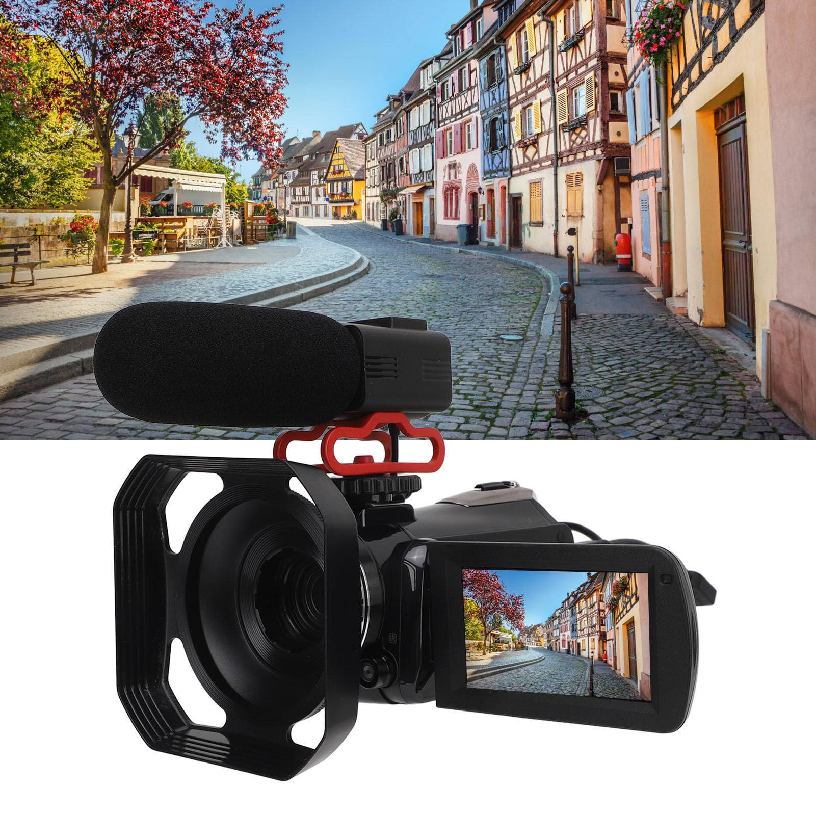 ASHATA 4K Vlogging Camera with Touchscreen & Night Vision - Perfect for Travel Vlogging