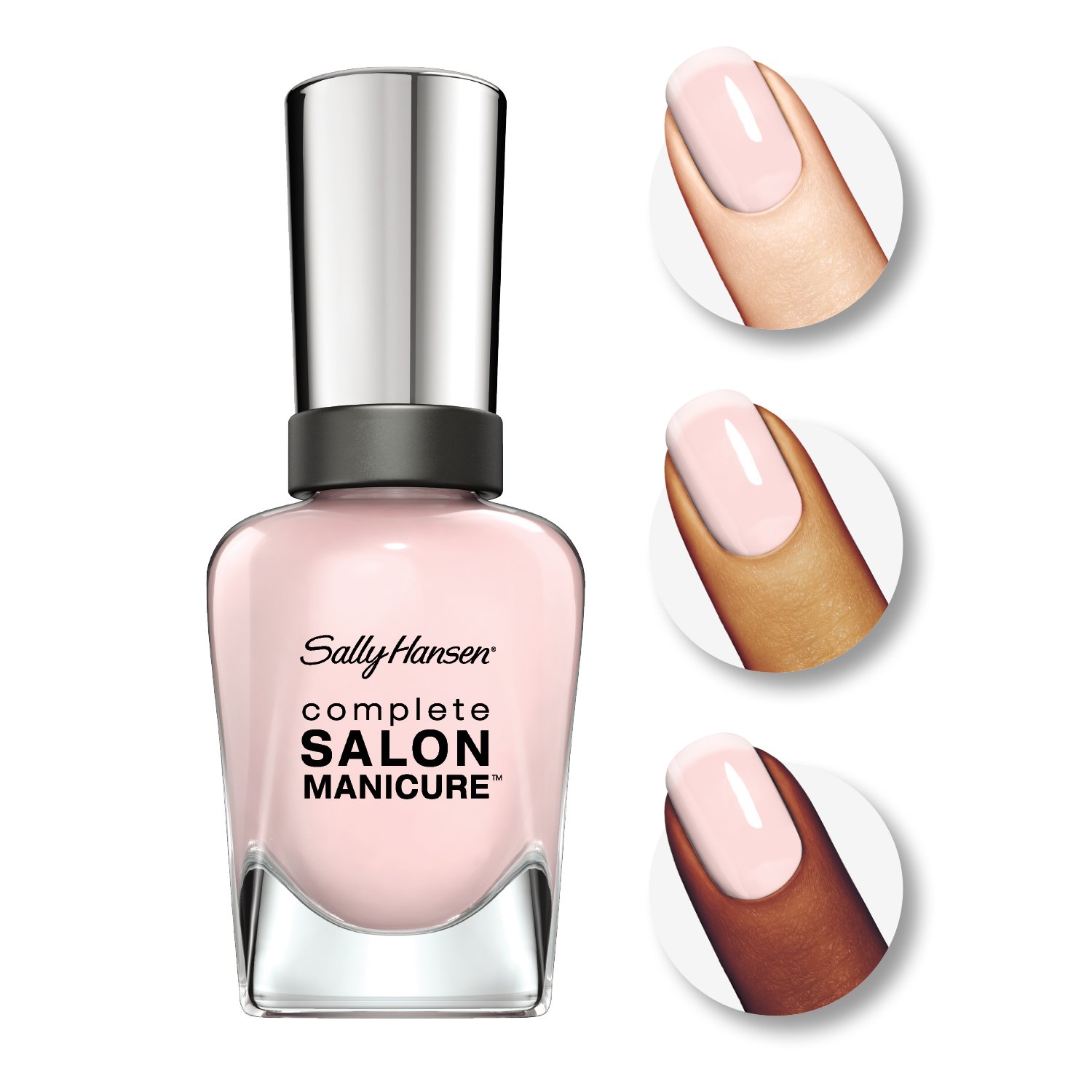 Sally Hansen Complete Salon Manicure Nail Polish - Shell We Dance (0.5 Fl Oz) - Long Lasting Chip Resistant Formula for Professional At-Home Manicures & Pedicures