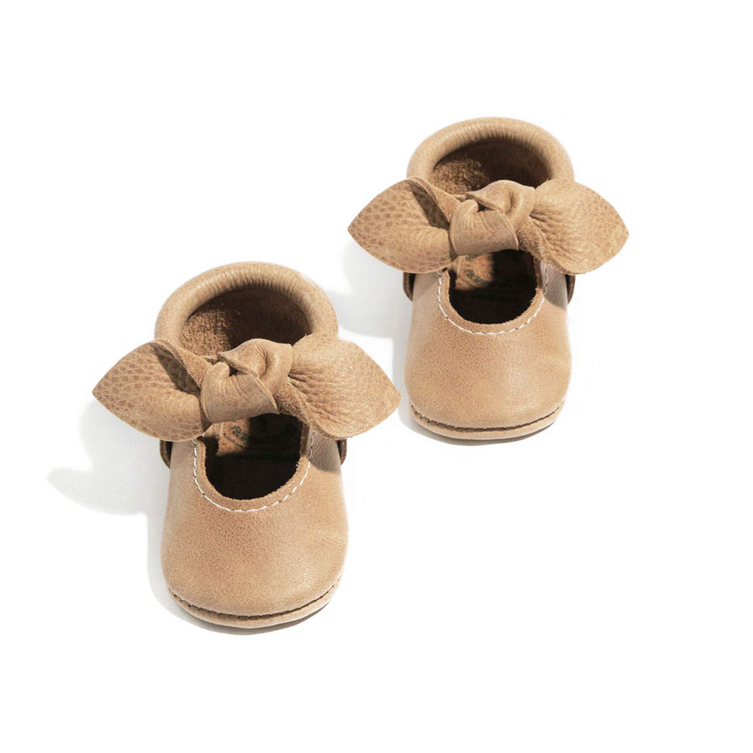 Soft Sole Knotted Bow Moccasins for Baby Girls & Boys - Comfortable First Walkers & Nursery Slippers for Newborns & Toddlers
