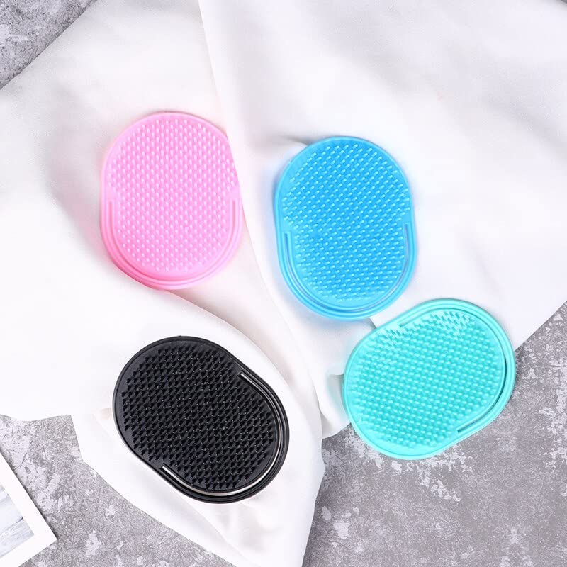 Ghelonadi Portable Hair & Beard Brush Set - 3 Pack Travel-Friendly Scalp Massager & Pocket Comb for Men & Women - Perfect for Home, Gym, Travel & On-the-Go Styling
