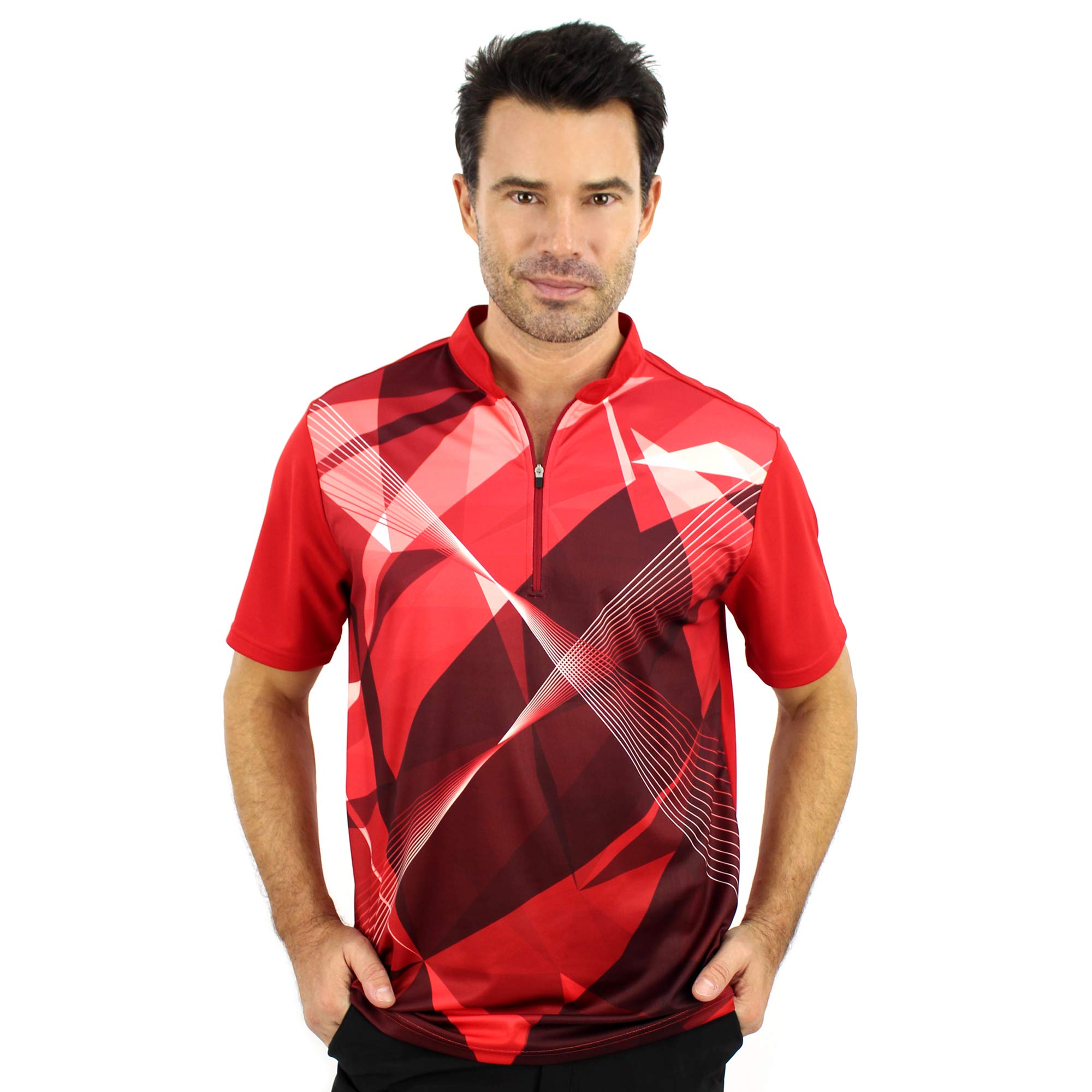 Men's Bowling Sublimation Printed Jersey - Moisture Wicking & Quick Dry Performance Shirt - Sizes S to 5XL - Perfect for Bowling Tournaments & Casual Sports Wear