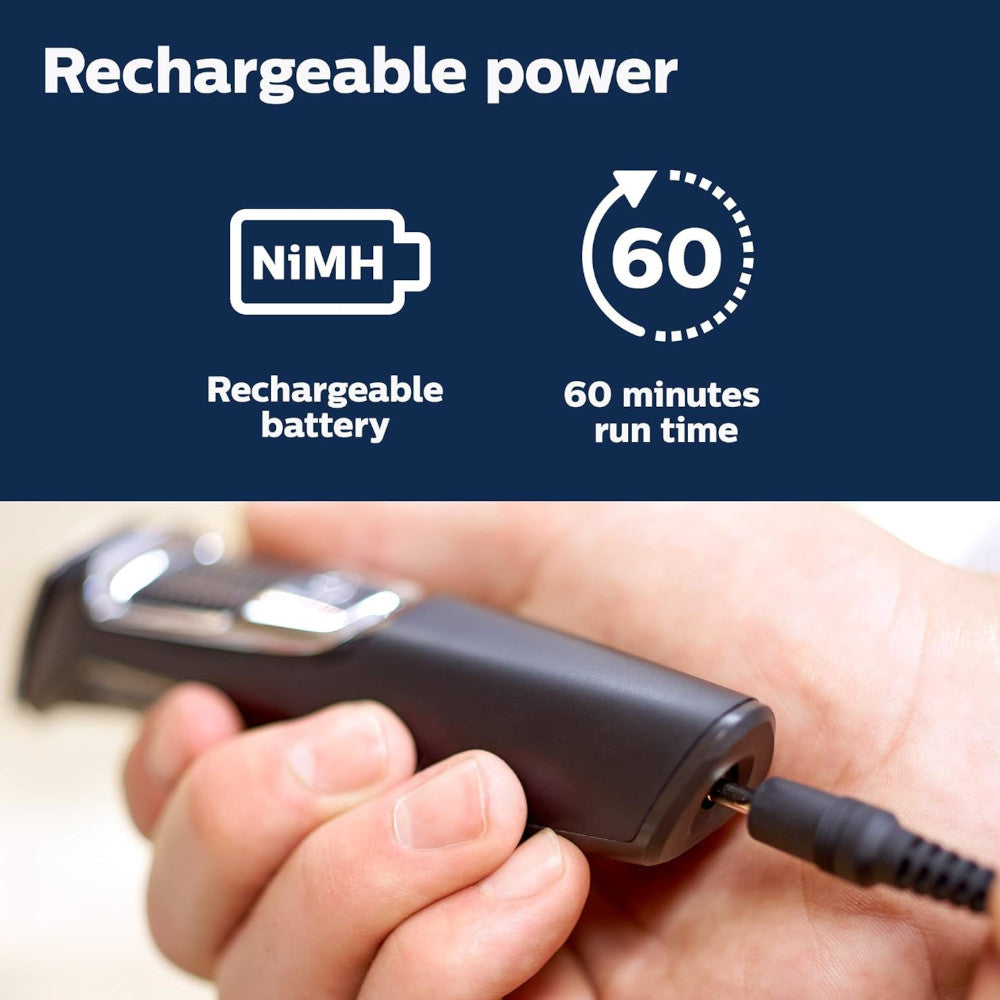 PHILIPS MG3750/10 Multigroom Series 3000 Cordless Trimmer for Men - 13-in-1 Beard, Hair & Body Grooming Kit with 5 Attachments - Perfect for Travel, Home & Gym Use