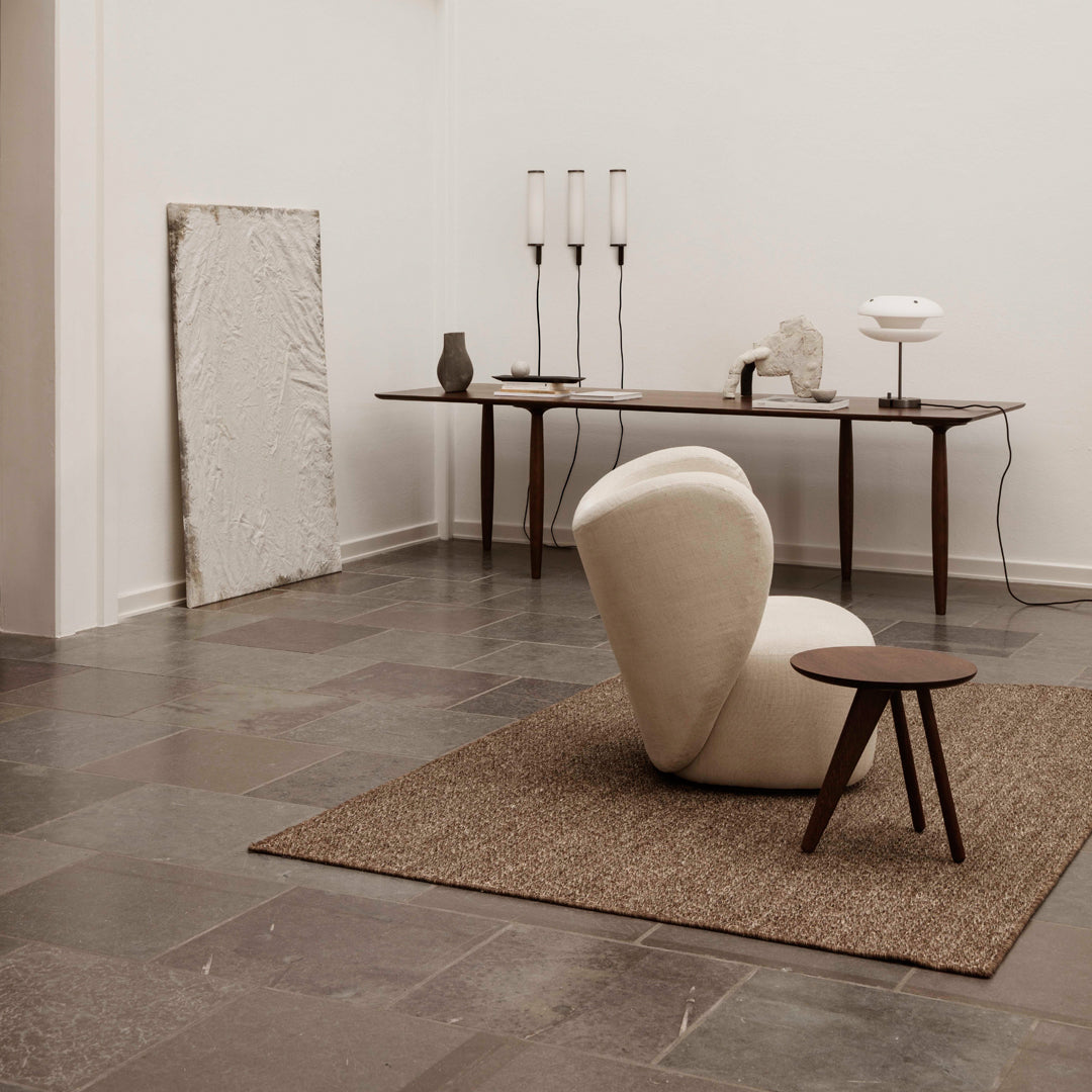 Modern Scandinavian Side Table - Hansen Hyldahl Fin by Norr11 - Minimalist Wooden End Table for Living Room, Bedroom & Office