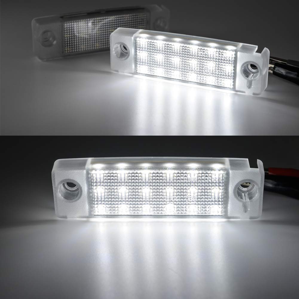 2Pcs LED License Plate Lights for Toyota 4Runner & Sequoia - Super Bright SMD Xenon White, Error-Free, Easy Installation - Perfect for Night Driving & Enhanced Vehicle Appearance
