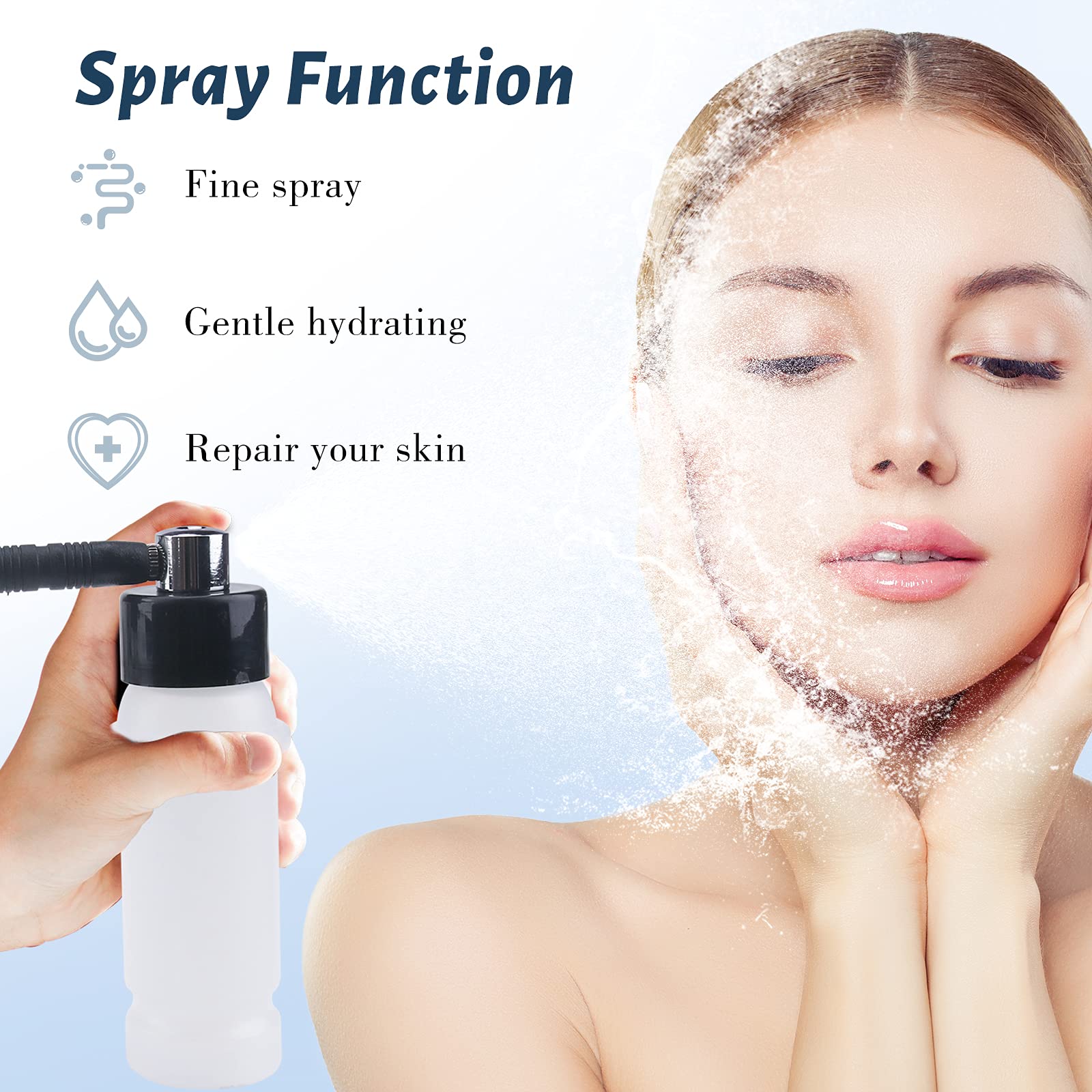 Professional 3-in-1 Diamond Microdermabrasion Machine with 65-68cmHg Suction Power | Yofuly Facial Skin Care Equipment for Blackhead Removal, Wrinkles & Acne Treatment | Perfect for Spa, Salon & Home Skincare Routine