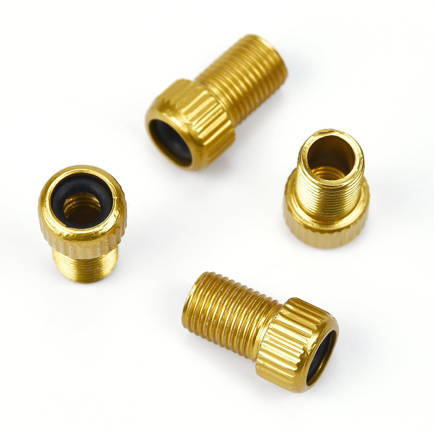 5 Pack Presta to Schrader Valve Adapter for Bike Tires - Convert Presta to Schrader Valve for Bicycle, Mountain Bike & Road Bike - Perfect for Pumping Tires at Home or On the Go
