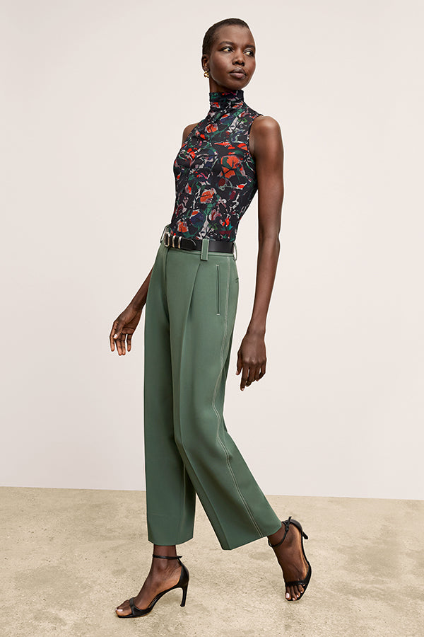 Arlo Breeze Pant - Everyday Crepe Pants for Women in Dusty Pine | Comfortable Casual Wear for Work, Travel & Relaxation