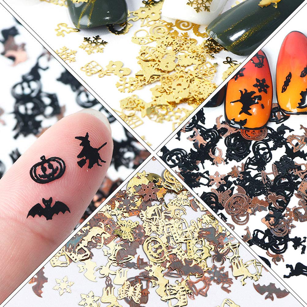 360pcs 3D Nail Art Stickers - Diamond Rhinestone Nail Decals for Manicure, Halloween Nail Decorations | Perfect for DIY Nail Art, Party Nails, and Special Occasions