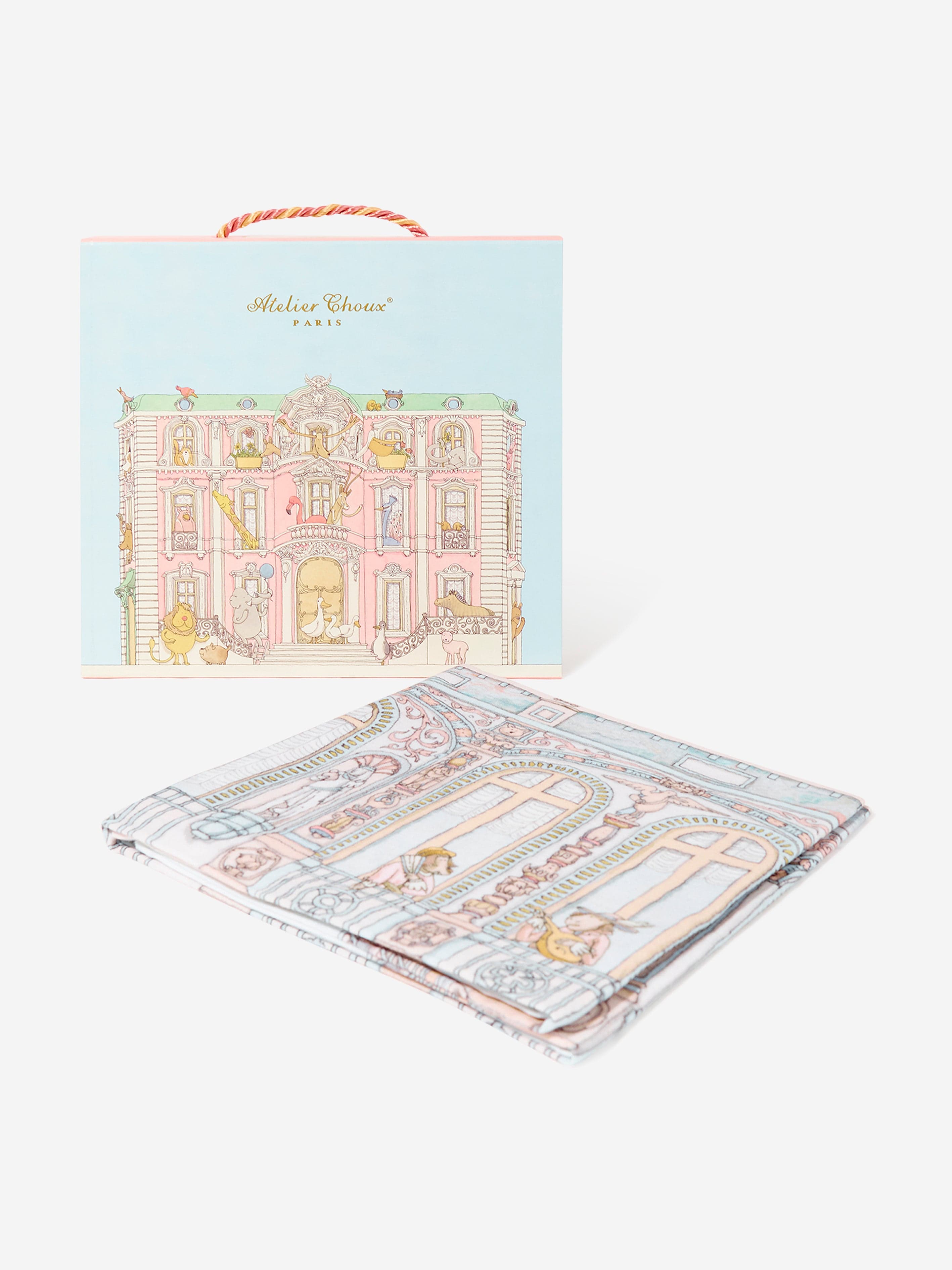 Atelier Choux Baby Château Choux™ Swaddle Blanket - 100cm Soft Organic Cotton Multicolor Swaddling Wrap for Newborns | Perfect for Nursery, Baby Showers & Photo Shoots