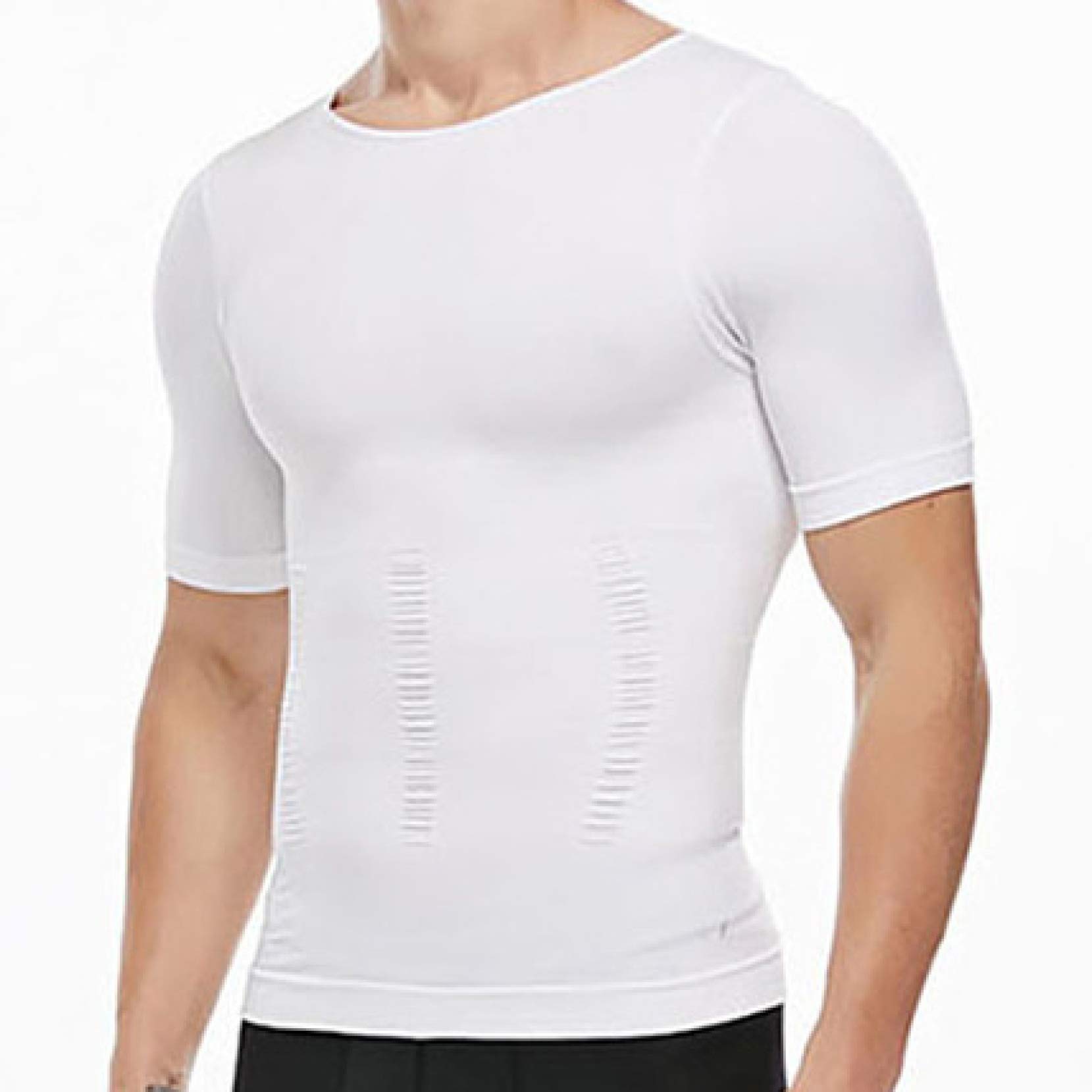 Men's Slimming Compression Romper Bodysuit - Seamless Gym Underwear for Fitness & Body Shaping - Breathable Workout Undershirt for Running, Yoga & Training