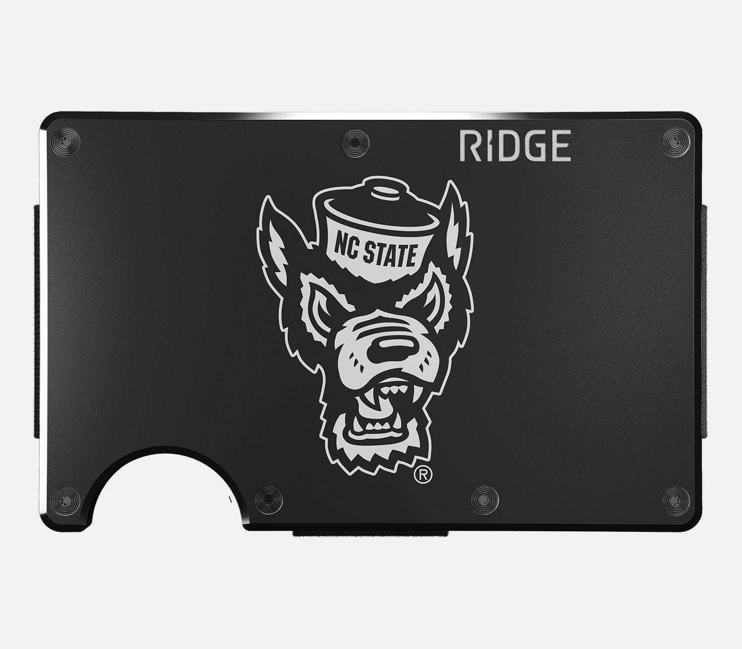 Ridge Wallet Slim Minimalist RFID Blocking Front Pocket Wallet - North Carolina State Wolfpack Design | Perfect for Everyday Carry, Travel & Gifts