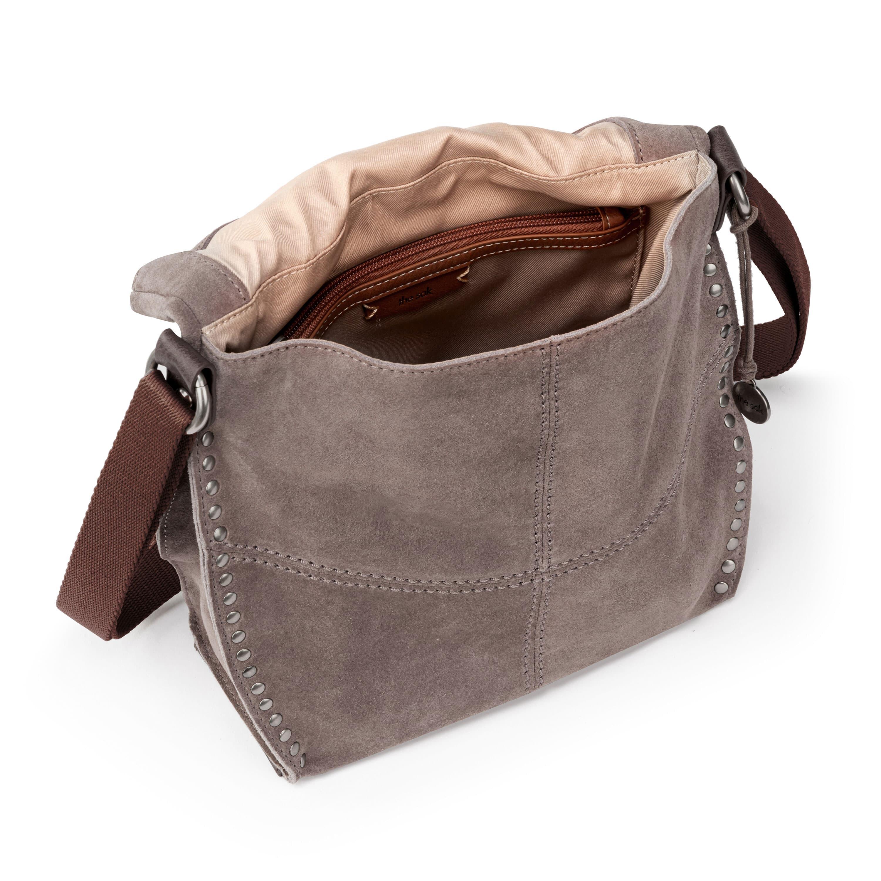 Silverlake Flap Crossbody Bag - Genuine Leather & Mushroom Suede Handbag for Women | Perfect for Work, Travel & Everyday Use