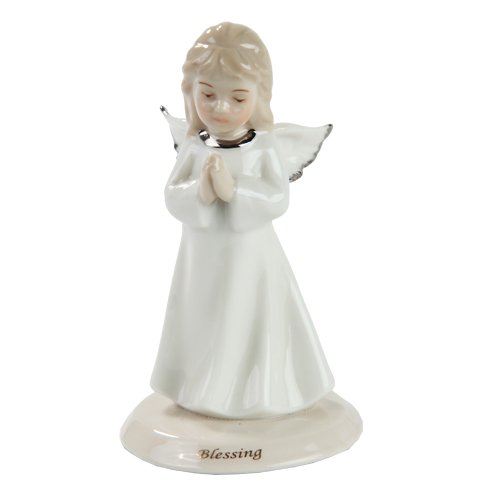 Blessings Angel Little Girl Religious Fine Porcelain Collectible Figurine 4.25